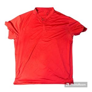 Nike Mock Neck Golf Polo Red Size XXL